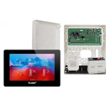 ZESTAW ALARMOWY SATEL INTEGRA 64 PLUS + INT-TSH2-B + OPU-3P + AWT800 + 17Ah